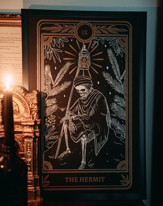 Marigold Tarot Print – The Hermit | Amrit Brar