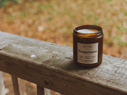 Temperance Tarot Inspired Soy Candle | Bergamot, Saffron & Violet