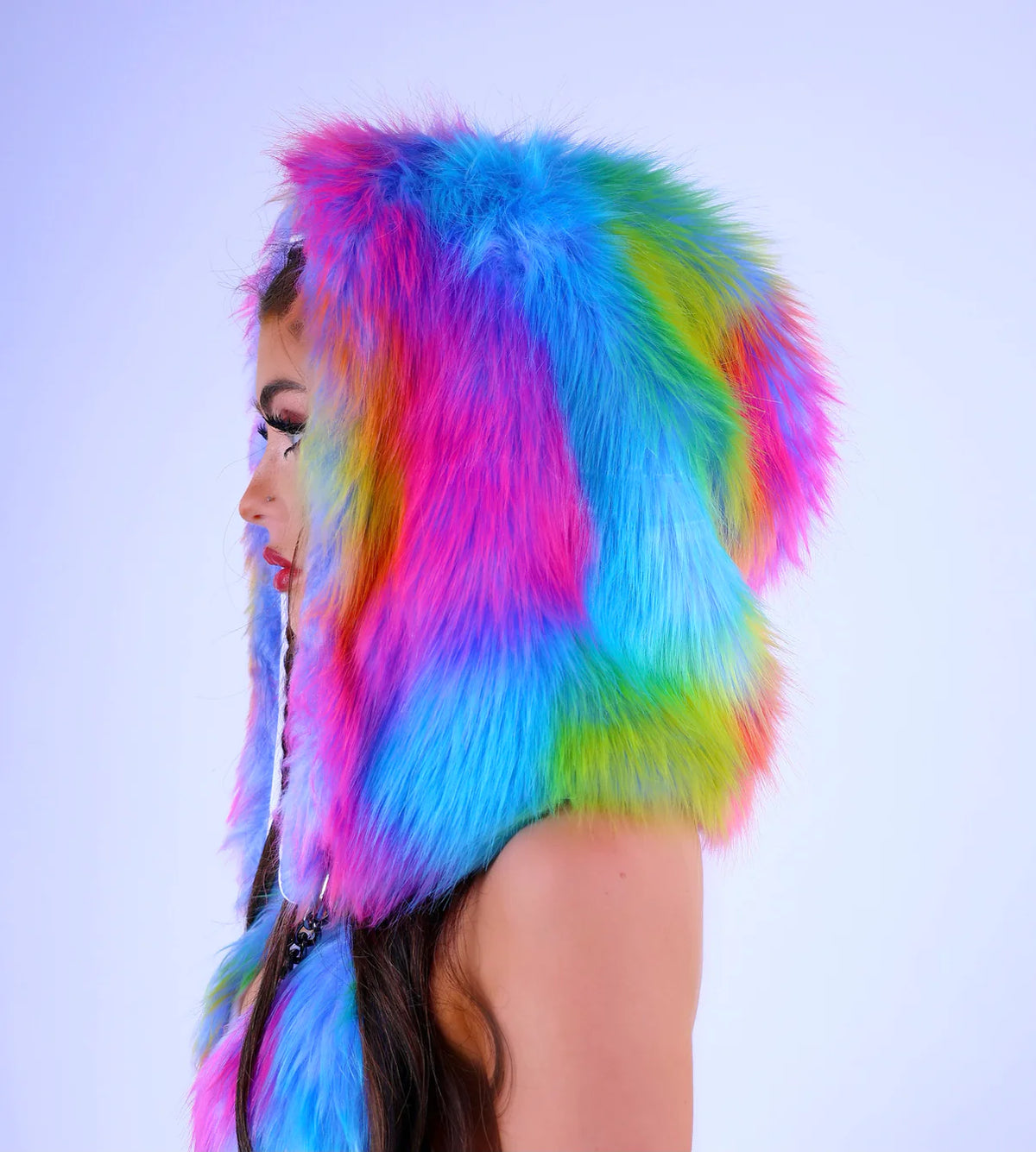 Fantasy Diva Fuzzy Hood | Faux Fur Festival Hood