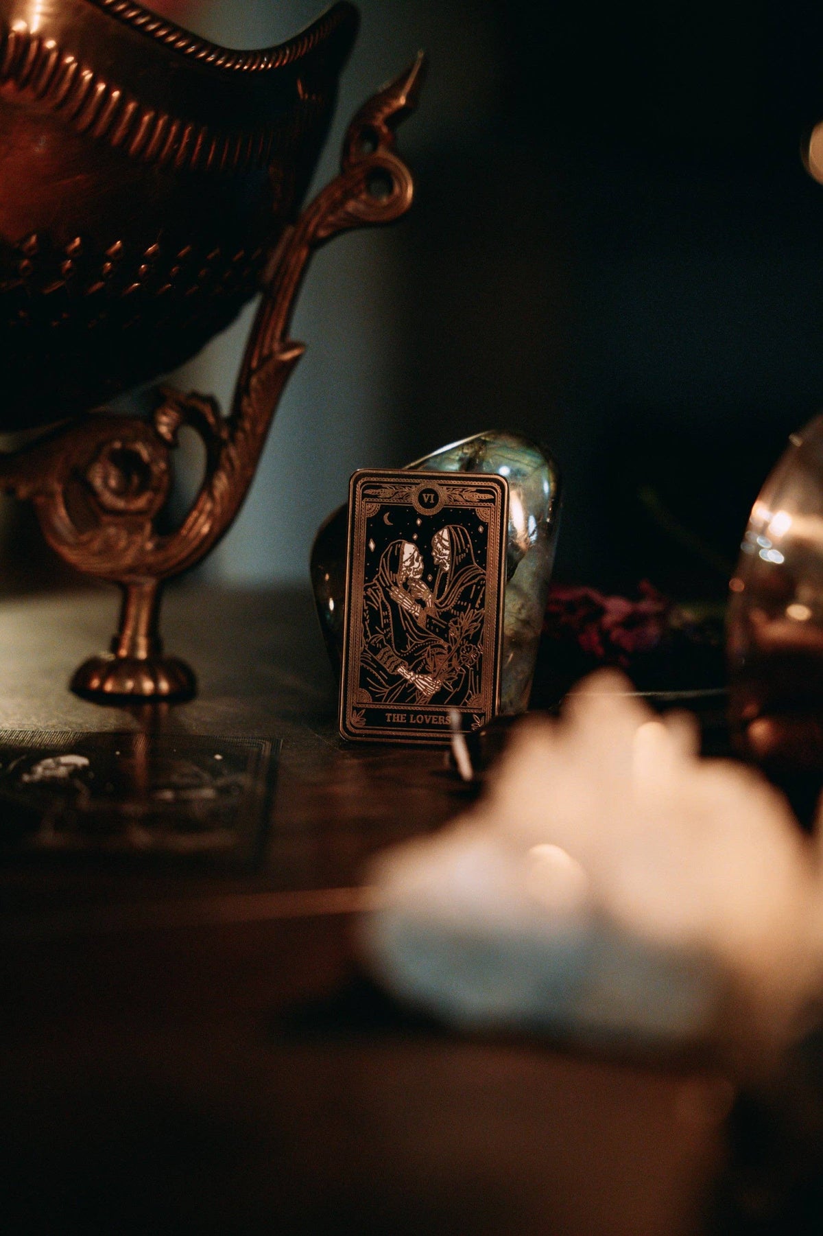 The Lovers Enamel Pin - Marigold Tarot