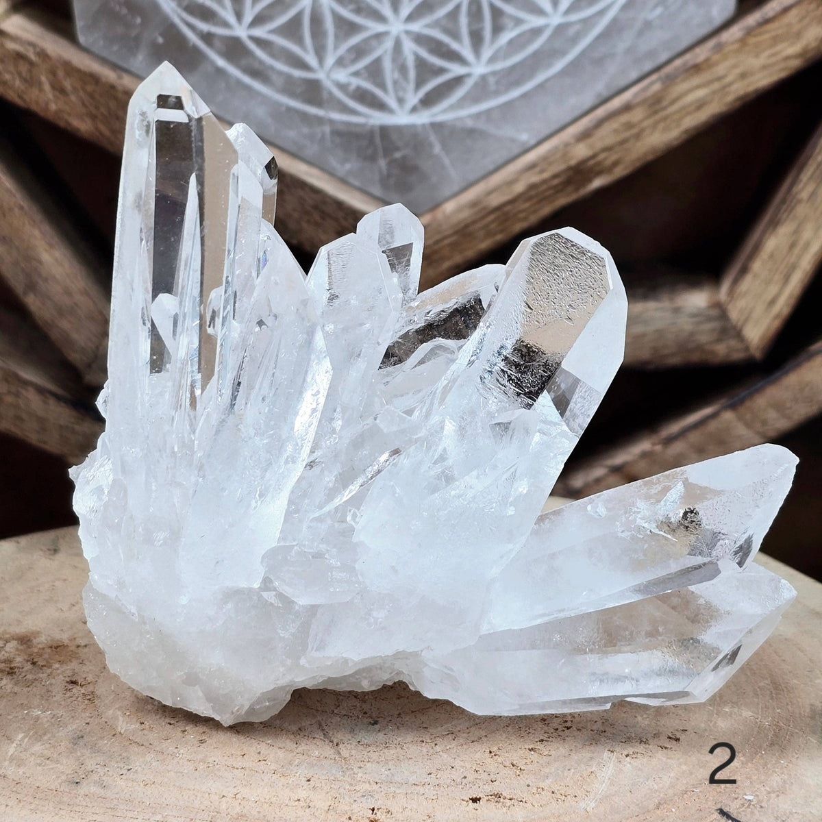 AAA High Grade Clear Quartz Cluster from Brazil | Master Healer Crystal