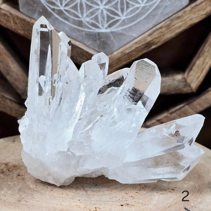 AAA High Grade Clear Quartz Cluster from Brazil | Master Healer Crystal