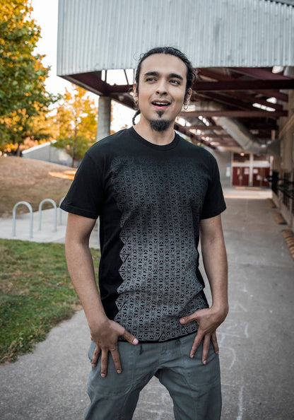 Fade 2 Black Shirt | Merkaba Geometry | Rythmatix