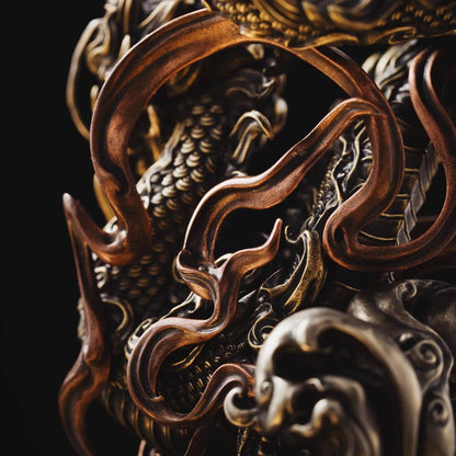 Tang Dragon Statue | Bronze, Silver, Copper & White Bronze | Coppertist.Wu