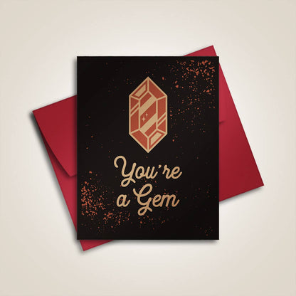 You're a Gem Greeting Card | Fabled Creative