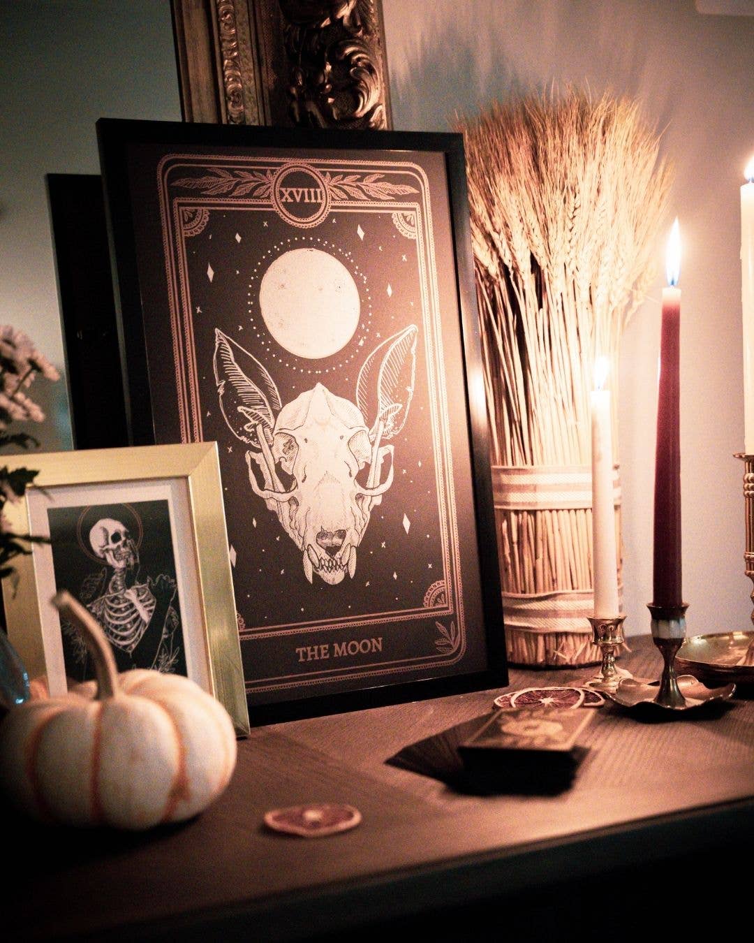 Marigold Tarot Print – The Moon | Amrit Brar