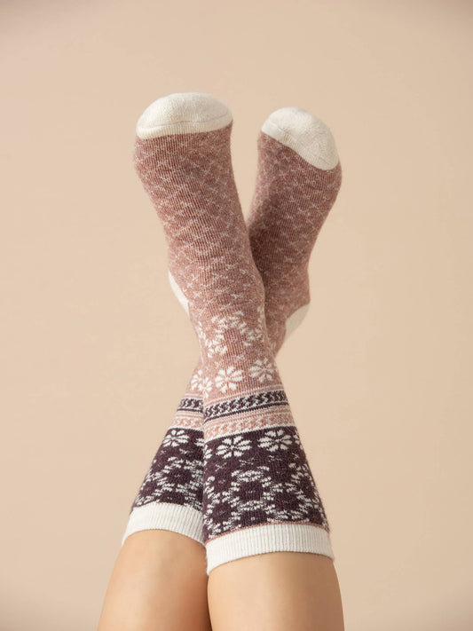 Nordic Bliss Alpaca Socks | Full Cushion Socks | Crew Socks