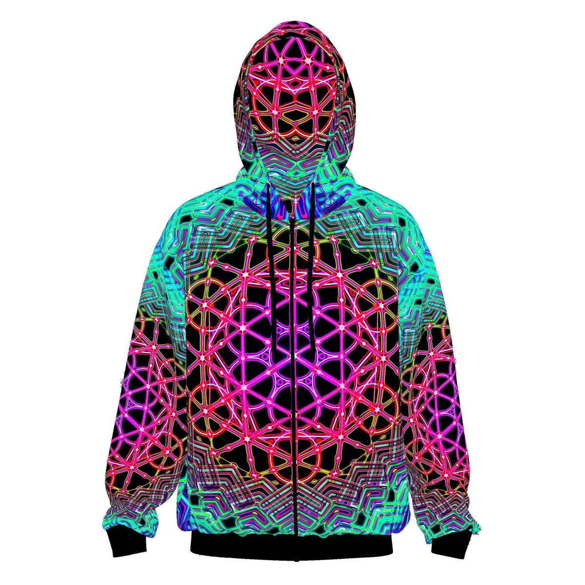 Mandala UV Reactive Hoodie | Psychedelic Festival Hoodie