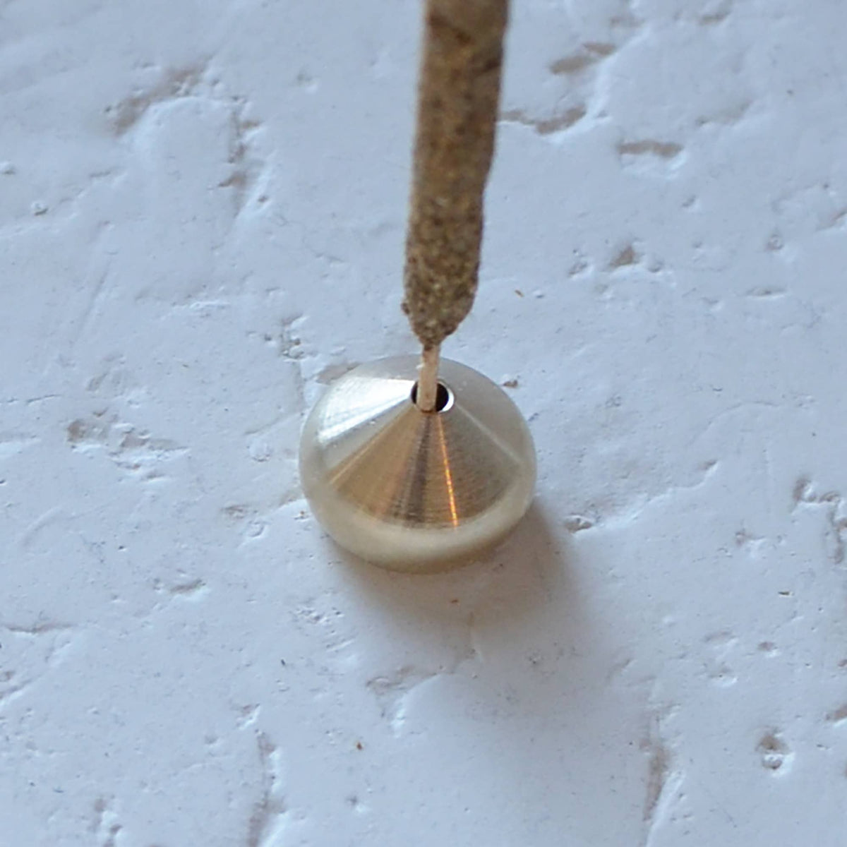 Medium Waterdrop Incense Holder | Hand-Polished Brass