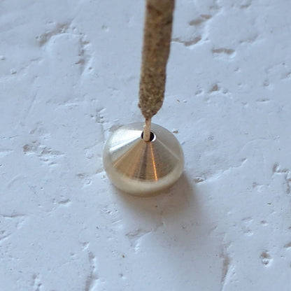 Medium Waterdrop Incense Holder | Hand-Polished Brass