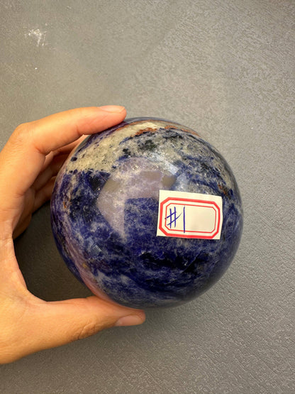 Large Sodalite Sphere | Crystal for Clarity & Communication