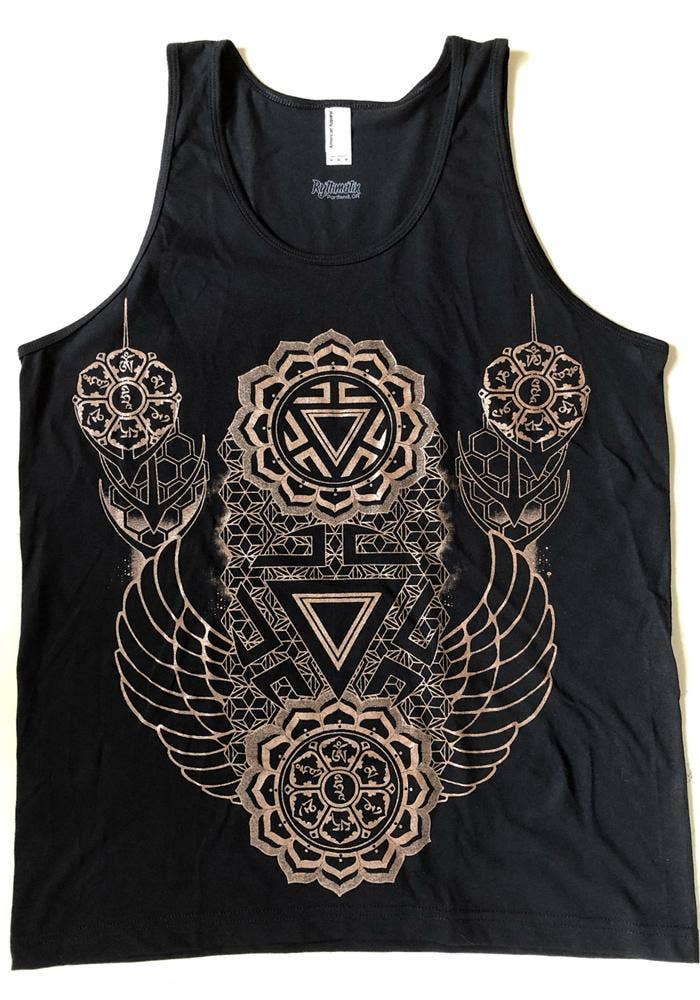 Ascendant Chakra Tank Top | Sacred Geometry Cotton | Rythmatix