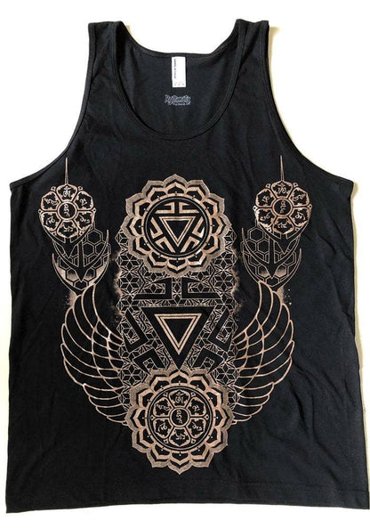 Ascendant Chakra Tank Top | Sacred Geometry Cotton | Rythmatix