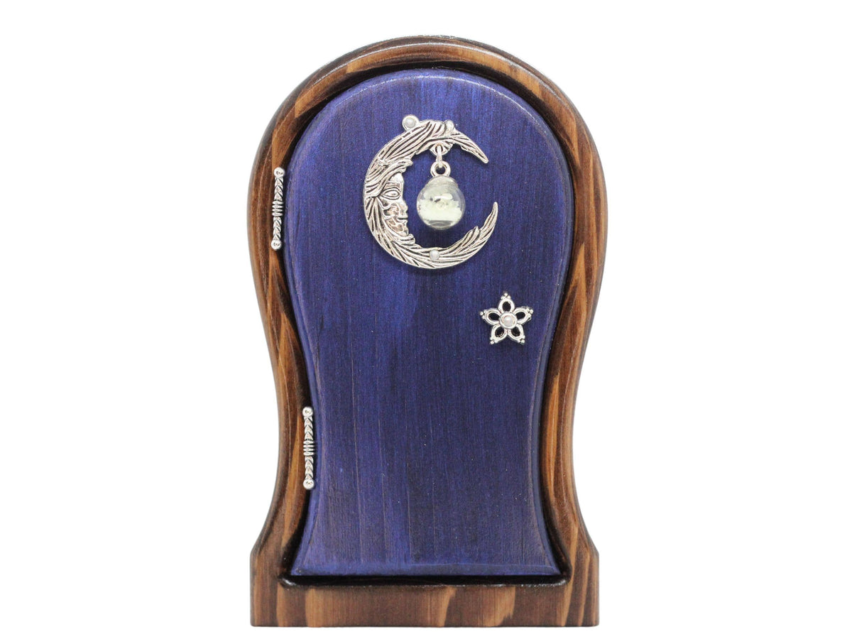 Mystical Moon Portal Fairy Door | Handmade Cedar Fairy Door