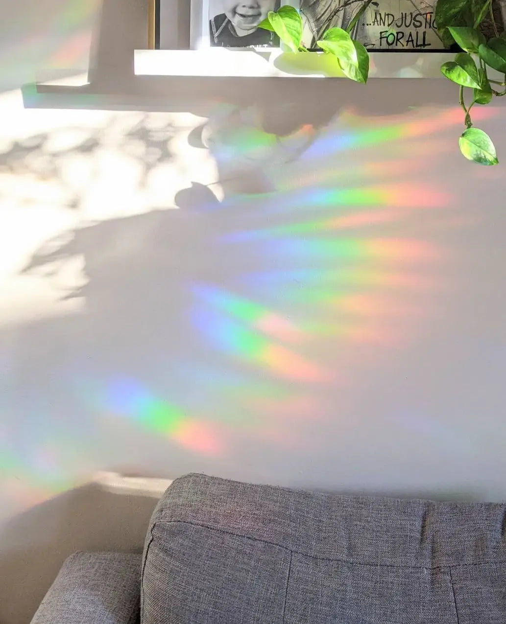 Evil Eye Rainbow Suncatcher | Prismatic Window Cling