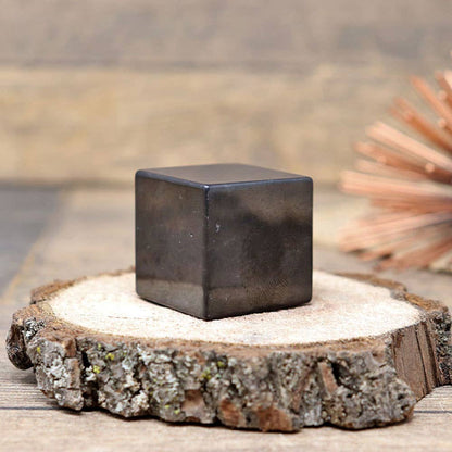 Shungite Cube | Sacred Geometry Grounding Stone
