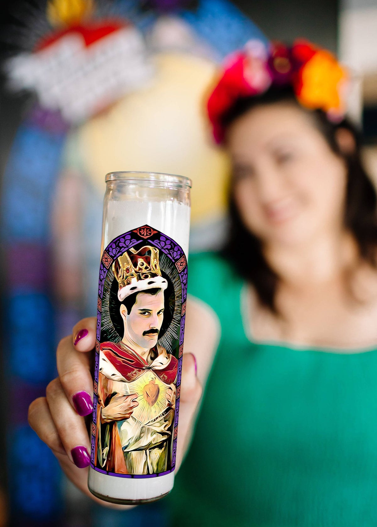 Freddie Mercury Prayer Candle | Unscented
