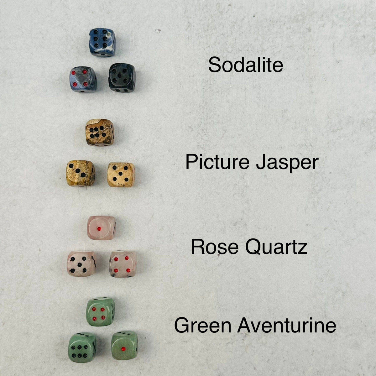 Sodalite Crystal Gemstone Dice | Hand-Carved Gaming Die