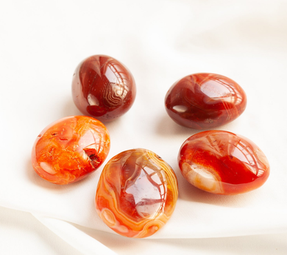 Carnelian Palm Stone | Stone of Motivation & Courage