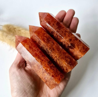 Strawberry Quartz Gemstone Tower | Crystal for Love & Healing