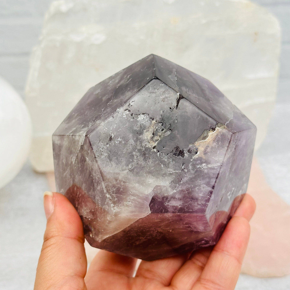 Amethyst Dodecahedron | Sacred Geometry Meditation Crystal