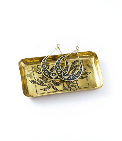 Saanp Snake Catchall Tray | Brass Symbolic Storage Tray