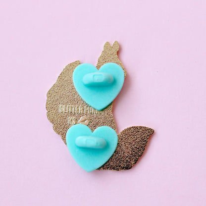 Earth Cat Enamel Pin | Elemental Cat Hard Enamel Pin