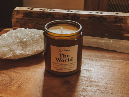 The World Tarot Inspired Soy Candle | Black Tea, Mandarin & Cranberry
