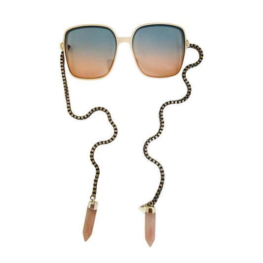 Sunrise | Armless Sunglasses with Rose Quartz