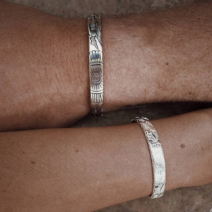 Light Waves Cuff | Men, Handcrafted Metal | Bahgsu Jewels