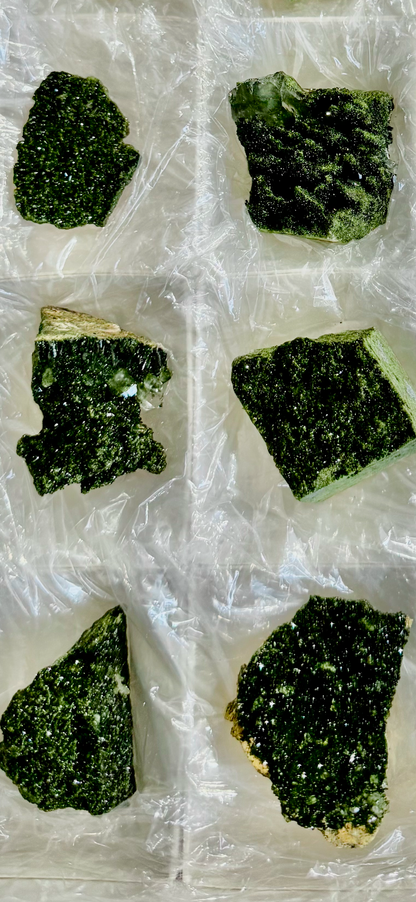 Forest Epidote Specimens from Turkey | Epidote & Quartz Crystal Clusters