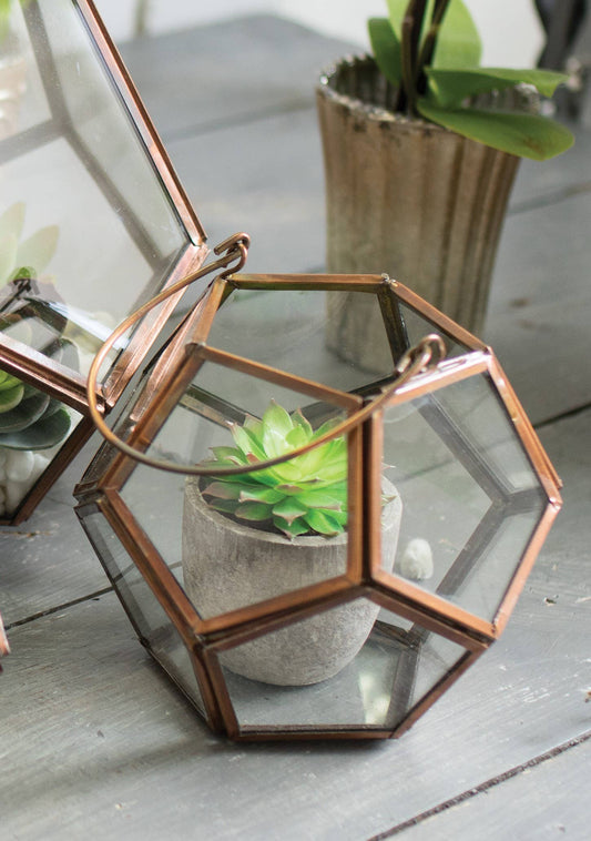 Copper Glass Tealight Holder | Handmade Candle Holder