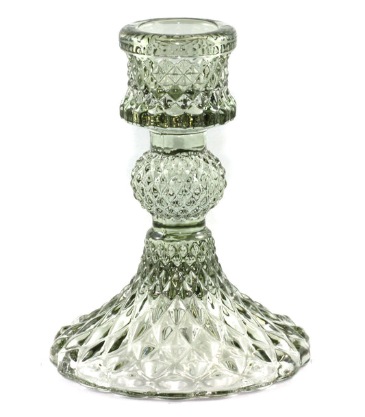 Baby Bella Candle Holder | Green Glass & Vintage Form