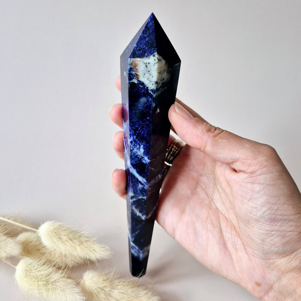 Gemstone Sodalite Scepter Wand 13-15cm