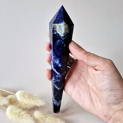 Gemstone Sodalite Scepter Wand 13-15cm