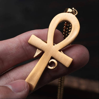 Eye of Horus Ankh Pendant With Chain | Coppertist.Wu