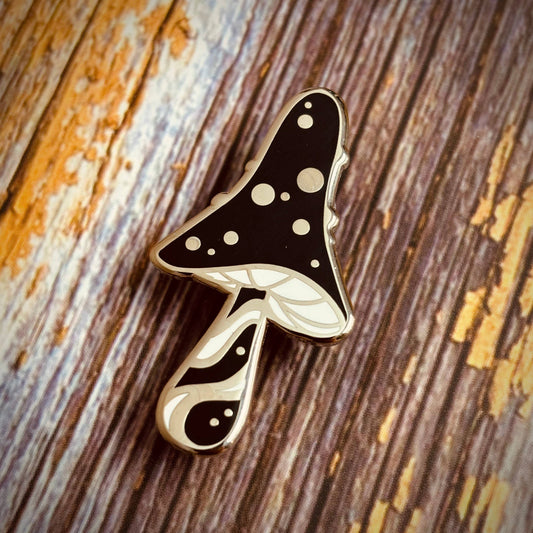 The Mesmerizing Mushroom Enamel Pin | Nature Inspired Pin