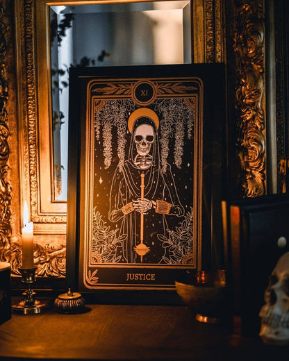 Marigold Tarot Print – Justice | Amrit Brar