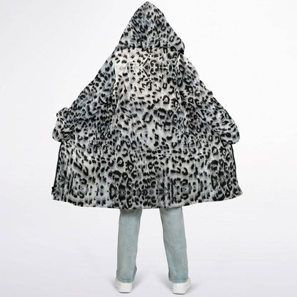 Snow Leopard Zipper Cloak | Recycled Performance Fleece | Manifestie