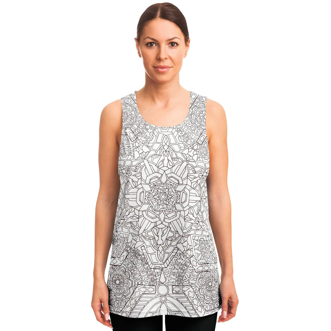 Flower Bloom Unisex Tank Top | Lachlan Wardlaw Art