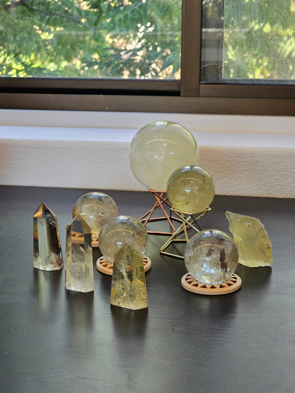 Natural Brazilian Citrine Tower | Crystal for Abundance & Confidence