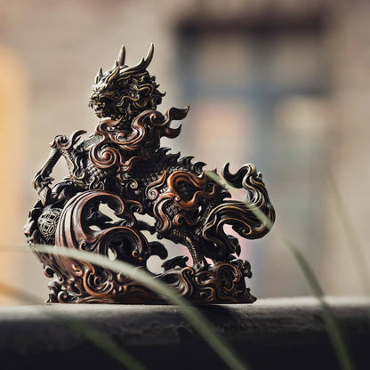 Kirin Statue | Brass, Copper & Sterling Silver | Coppertist.Wu