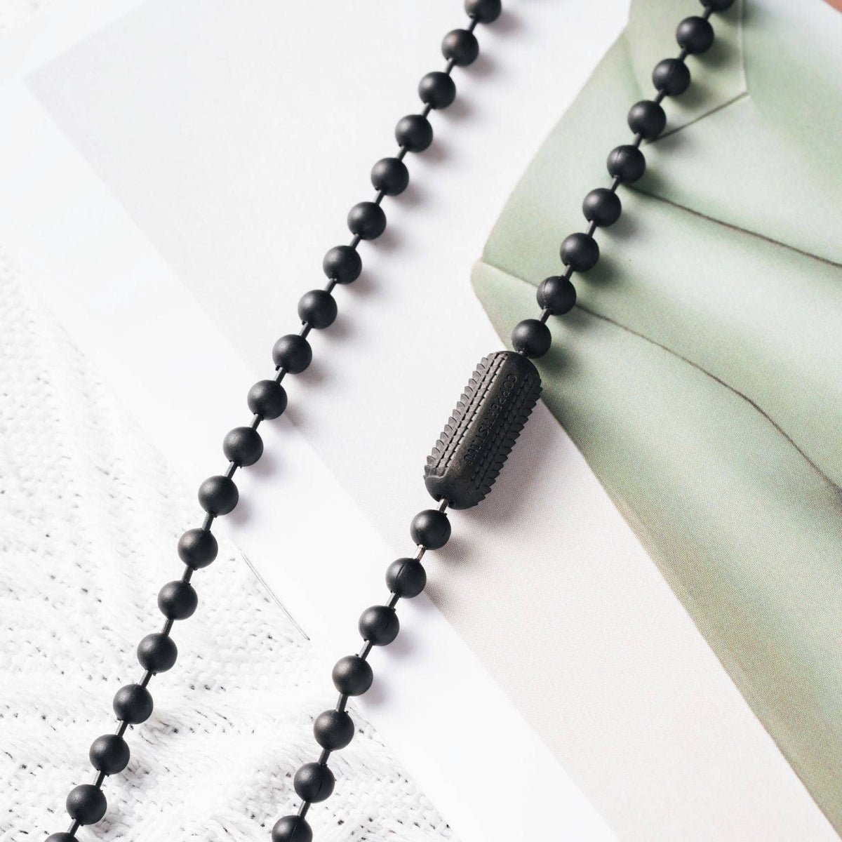 Snake Scale Clasp Necklace | Black Plated Brass | Coppertist.Wu