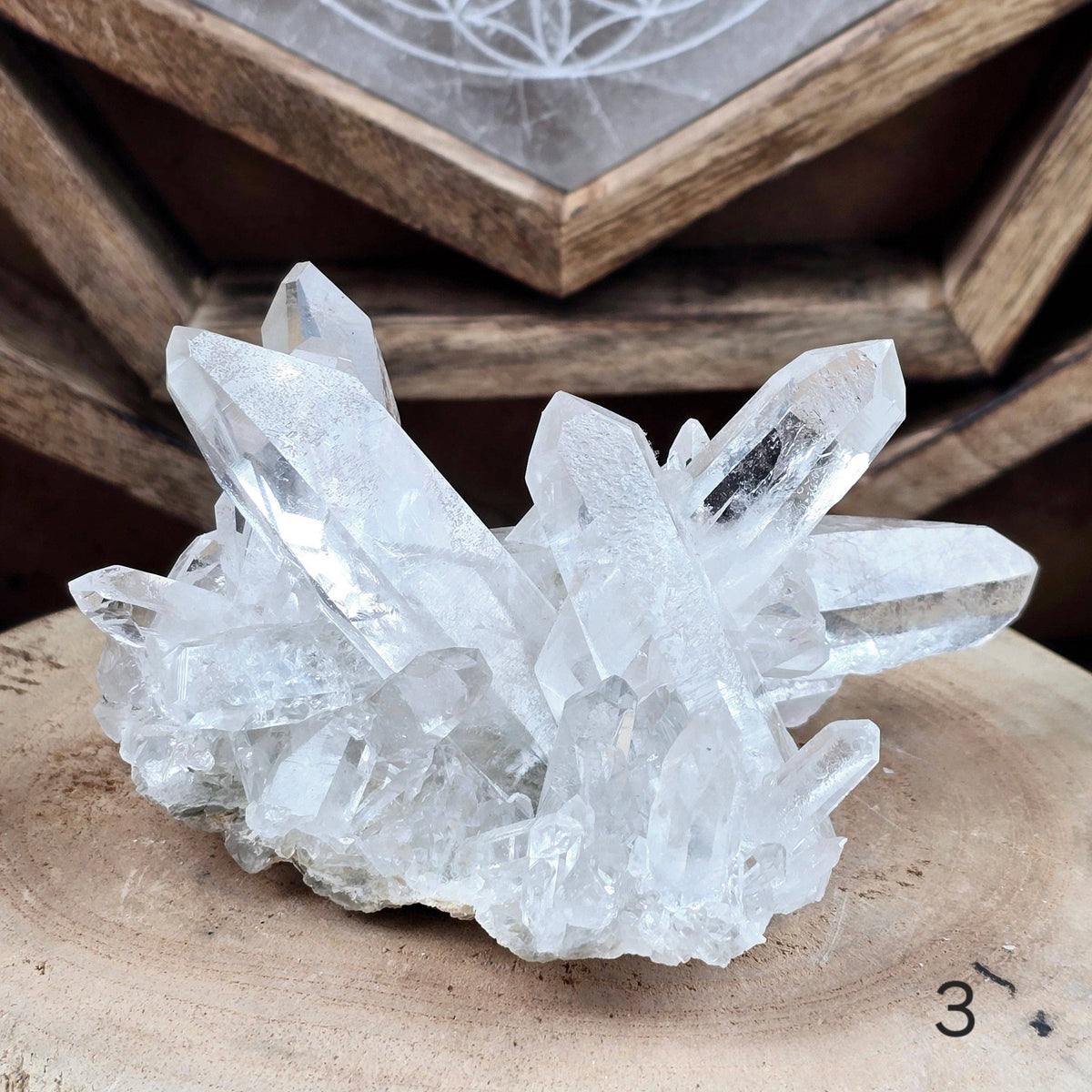AAA High Grade Clear Quartz Cluster from Brazil | Master Healer Crystal