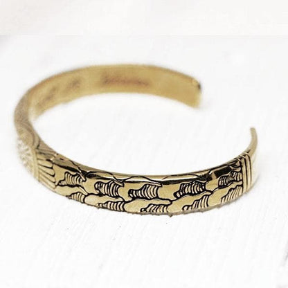 Light Waves Cuff | Men, Handcrafted Metal | Bahgsu Jewels