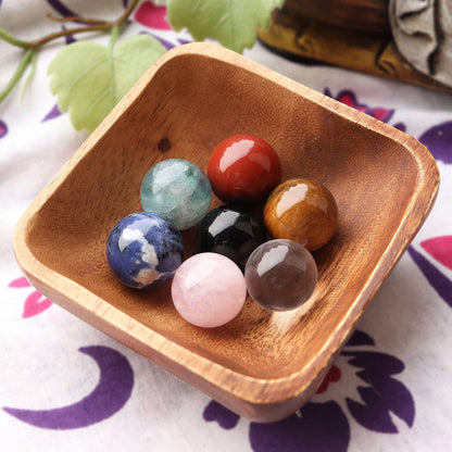 Chakra Crystal Sphere Kit | Seven 20mm Crystal Sphere Set