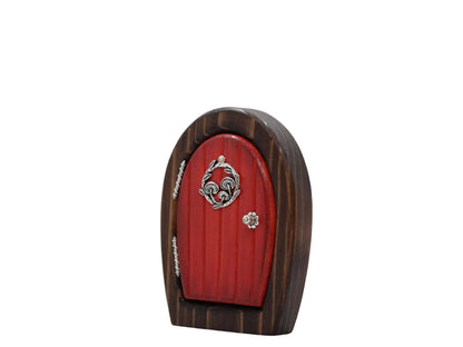 Fairy Ring Sprite Door | Handmade Cedar Fairy Door