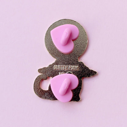 Solar Eclipse Cat Enamel Pin | Cosmic Cats Collection