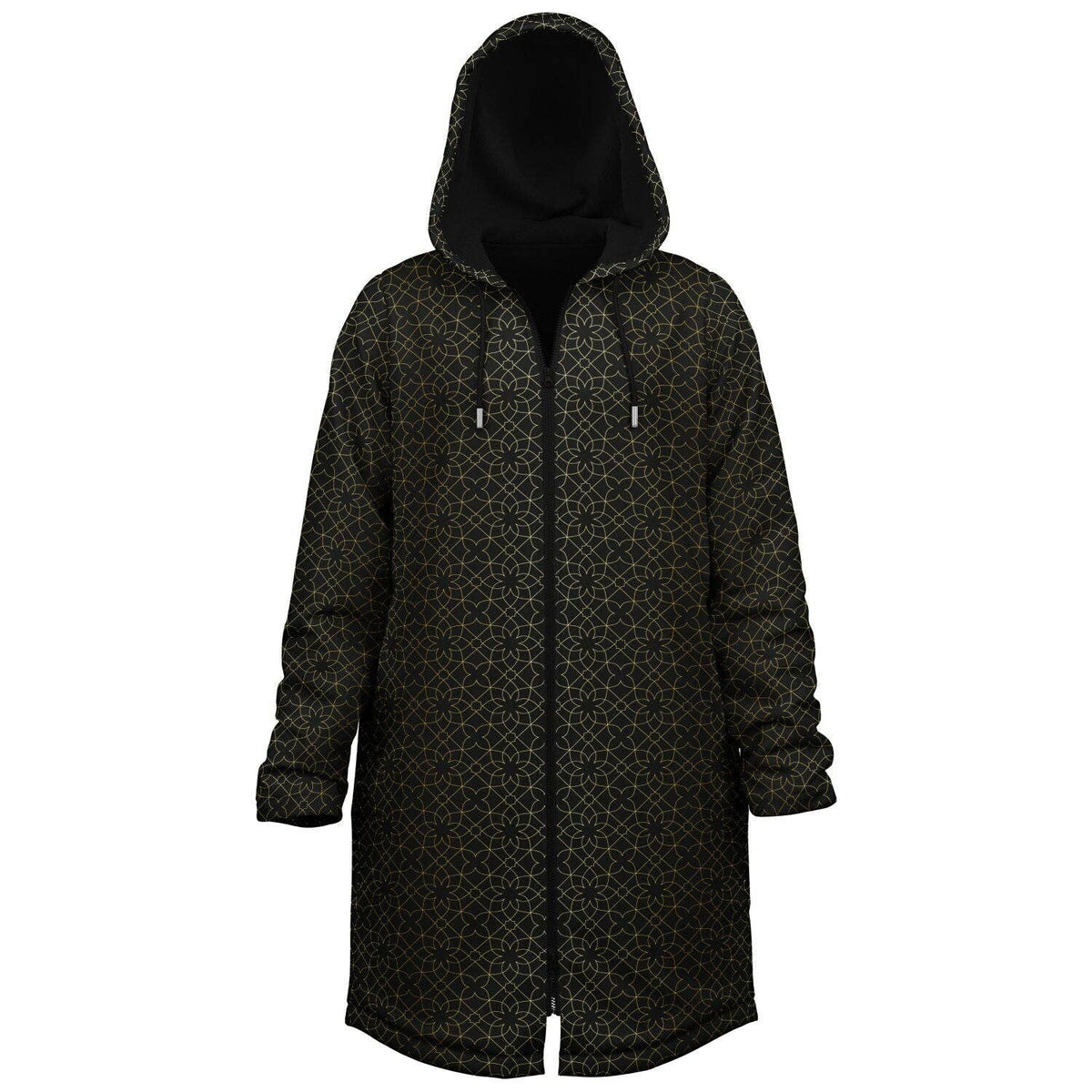Sacred Geometry Flower Zipper Cloak | Recycled Performance Fleece | Manifestie