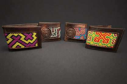 Leather Shipibo Wallets